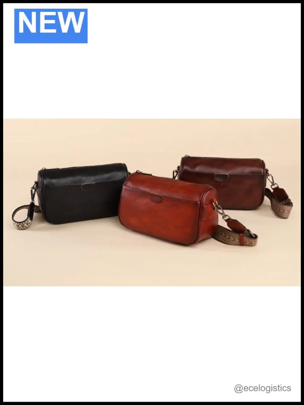 Genuine Leather Crossbody Bag Small Shoulder Handbag Hobo Purse